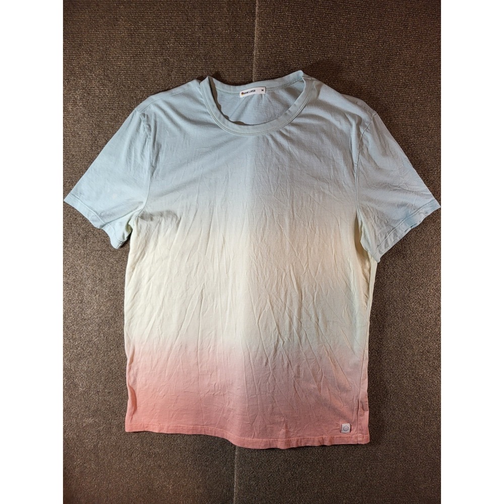 Marine Layer Signature Crew Tee Shirt Pastel Ombre Men's M